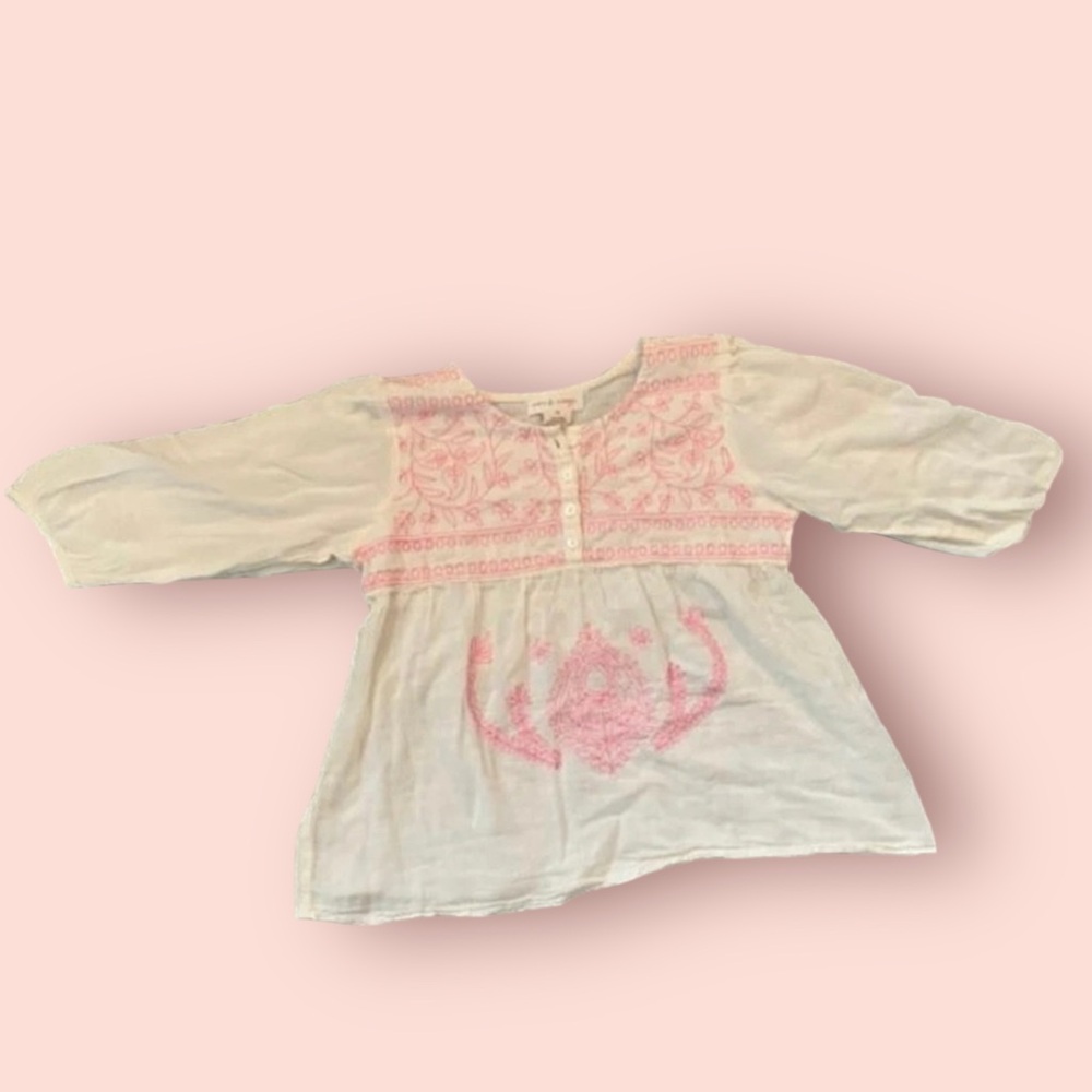 Mimi & Maggie - Girls Embroidered Top - Size 6X